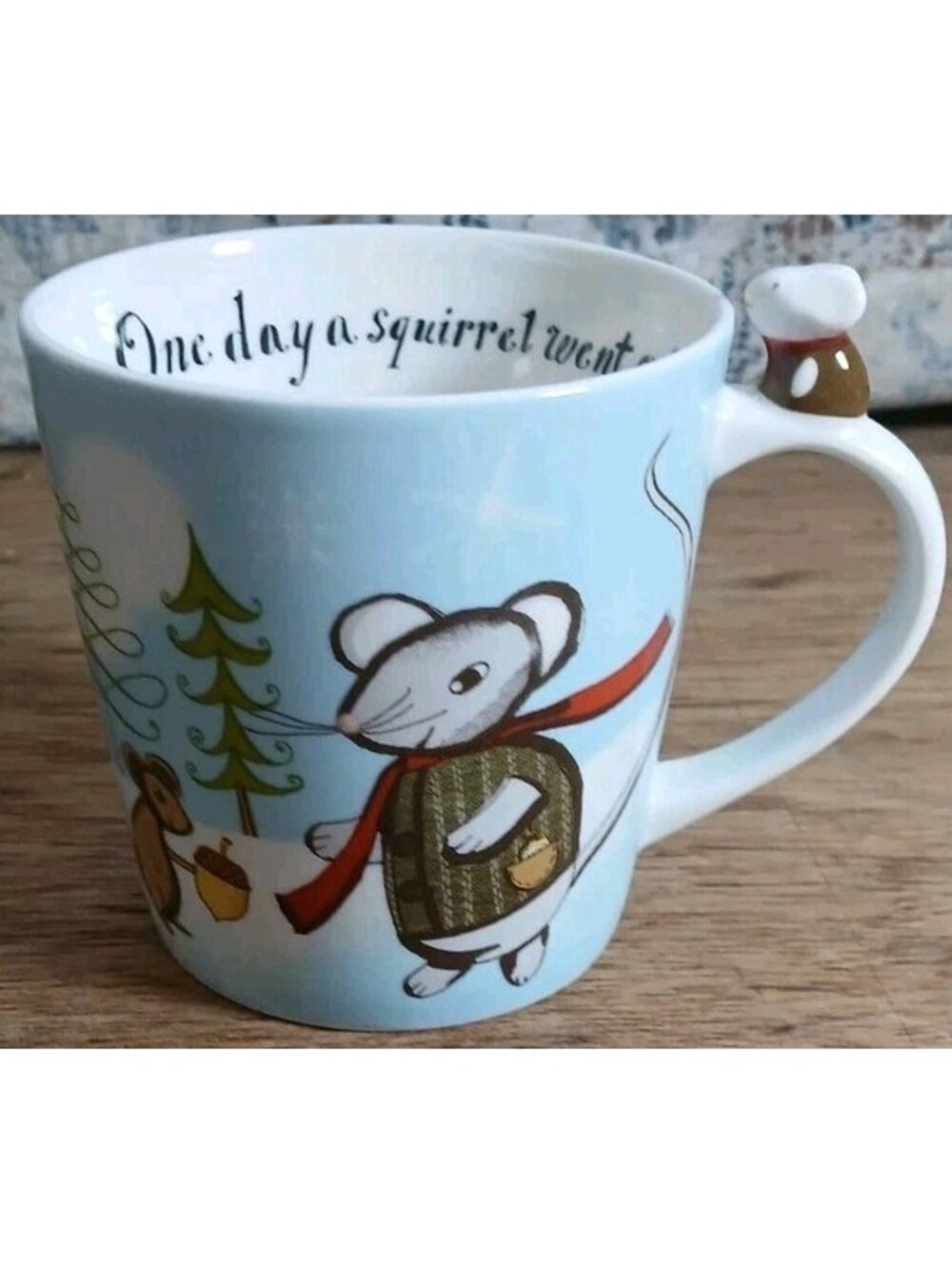 Starbucks Winter Holiday Coffee Mug Christmas Decor Mouse Squirrel 8oz Cup 2010